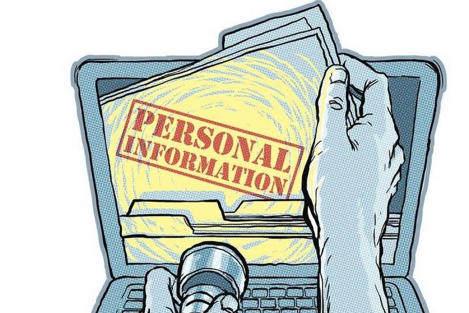 Ilustrasi wajah sedih seorang pria dan wanita yang tertekan akibat terjerat pinjaman online ilegal dengan latar belakang angka bunga tinggi dan notifikasi ancaman